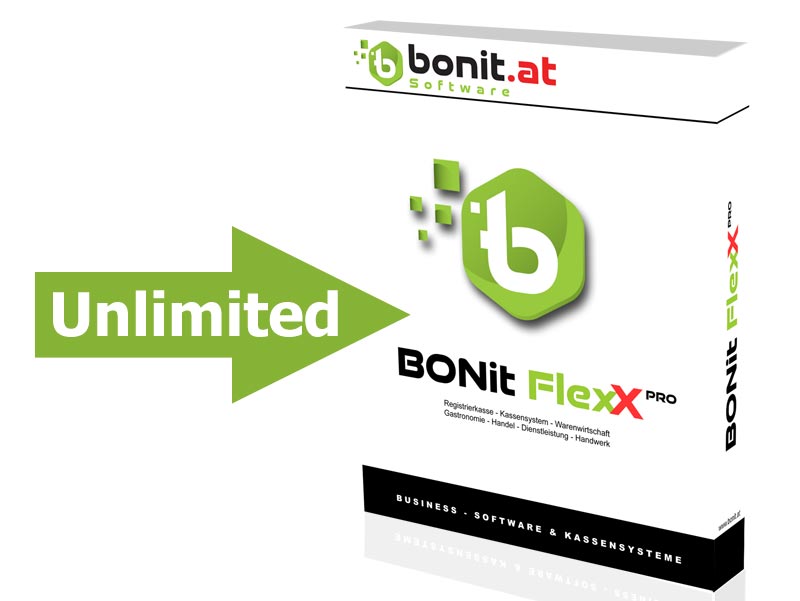 BONit FlexX PRO Handels- und Gastrokasse UNLIMITED