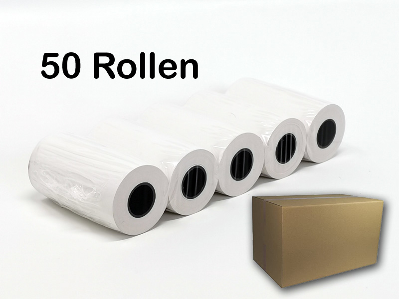 Thermobonrollen 50er Pack 57x30x12 für BC20 Gürteldrucker / Mobile V / EC-Geräte